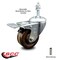 Service Caster 3 Inch High Temp Phenolic Swivel 3/8 Inch Stem Caster with Total Lock Brake SCC SCC-TSTTL20S314-PHSHT-381615 - alternate 3